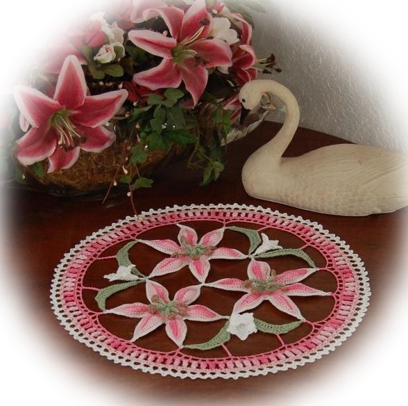 Stargazer Lily Doily