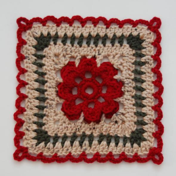 Flower Squares Afghan Crochet Pattern | FaveCrafts.com