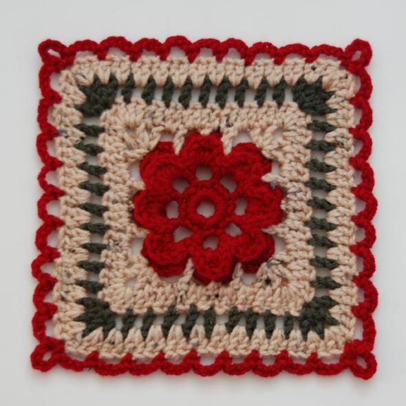 Flower Square Afghan - Free Patterns - Download Free Patterns